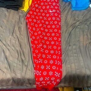 Red and White Nike joggers - sweatpants